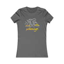 Load image into Gallery viewer, Pittsburgh Mono-Skyline Women&#39;s Tee