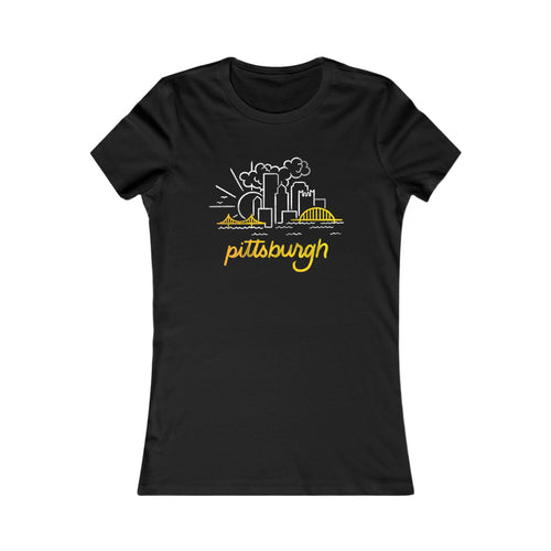Pittsburgh Mono-Skyline Women's Tee