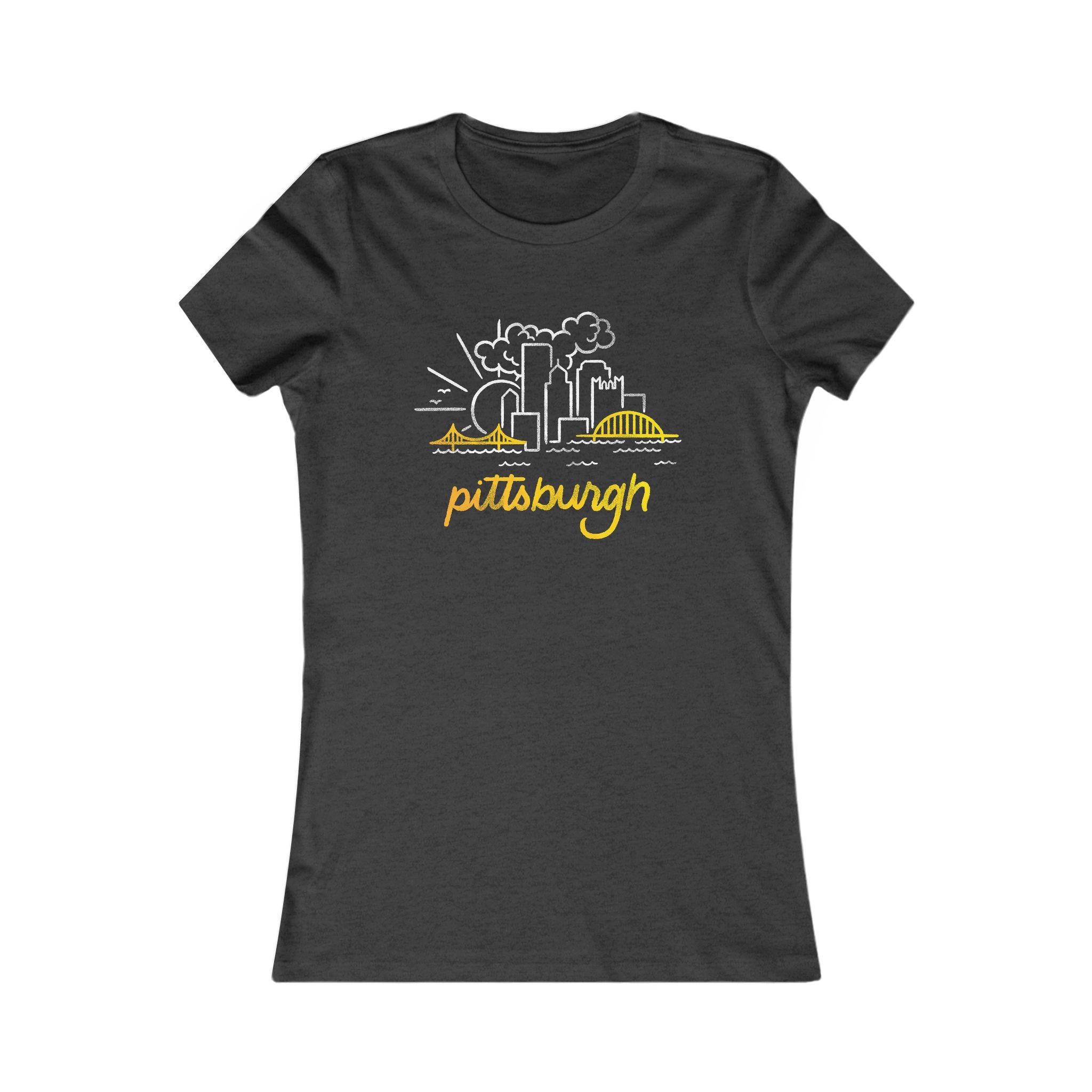 Pittsburgh Mono-Skyline Women's Tee