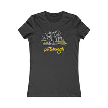 Load image into Gallery viewer, Pittsburgh Mono-Skyline Women&#39;s Tee