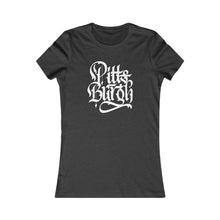 Load image into Gallery viewer, Pittsburgh Rough Calligraphy Women&#39;s Tee