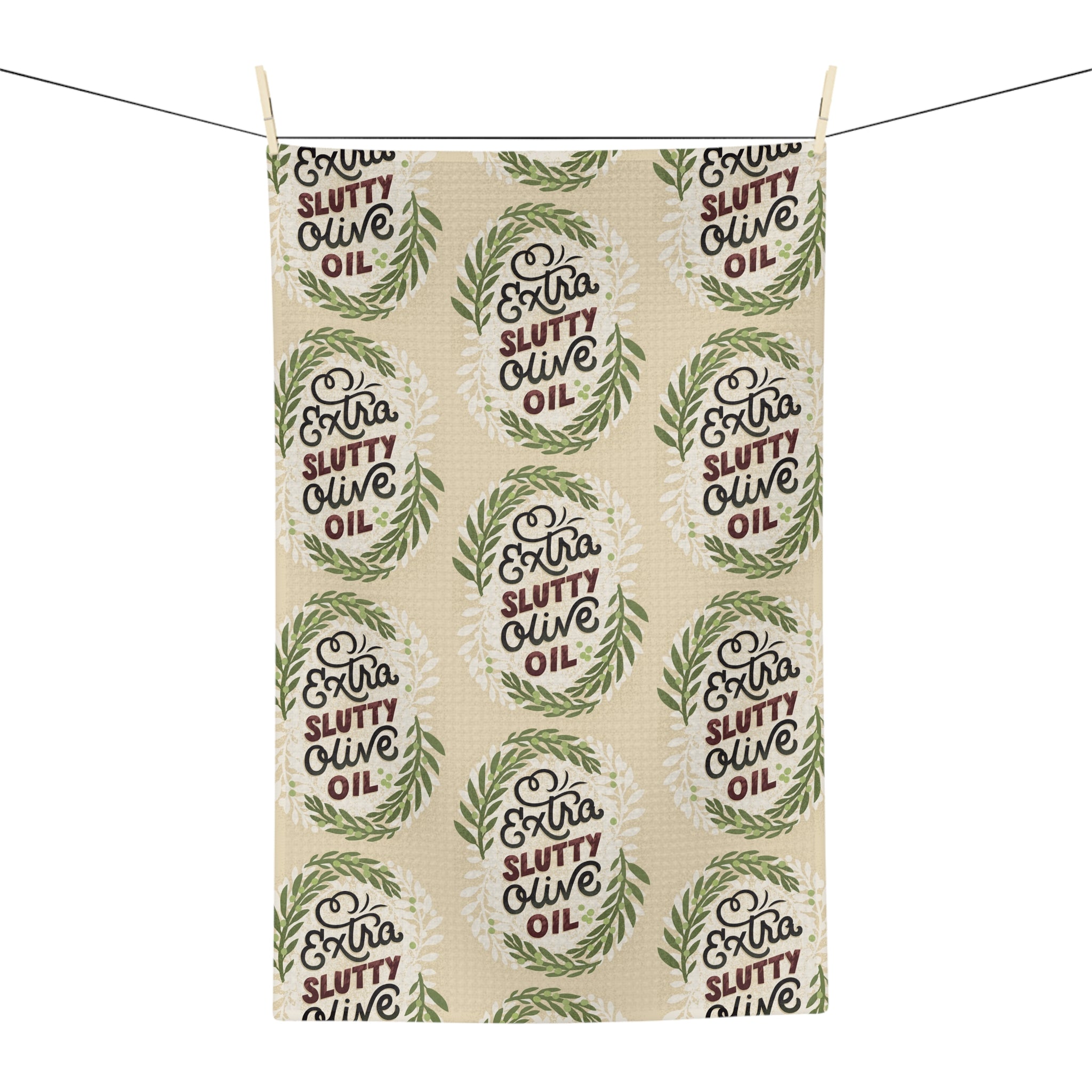 Slutty Olive Oil Tea Towel