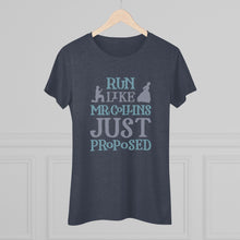 Load image into Gallery viewer, Run Like Mr. Collins Just Proposed Women's Tri-Blend T-Shirt