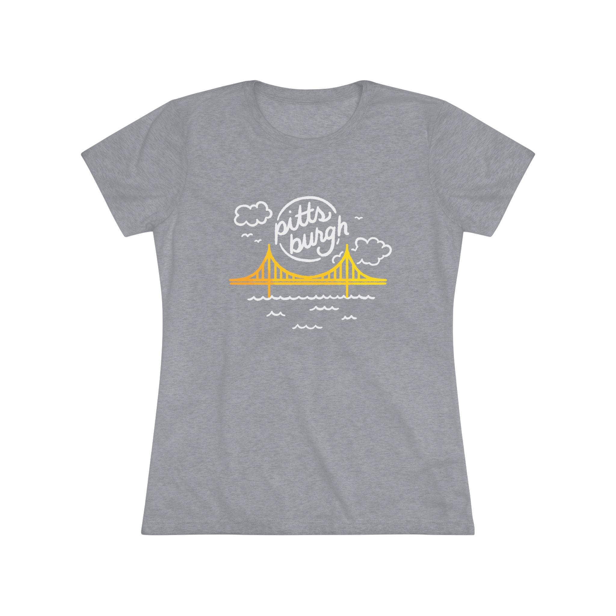 Pitts Burgh Bridge Women's Tri-Blend Tee