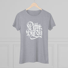 Load image into Gallery viewer, Pittsburgh Rough Calligraphy Women&#39;s Tri-Blend Tee