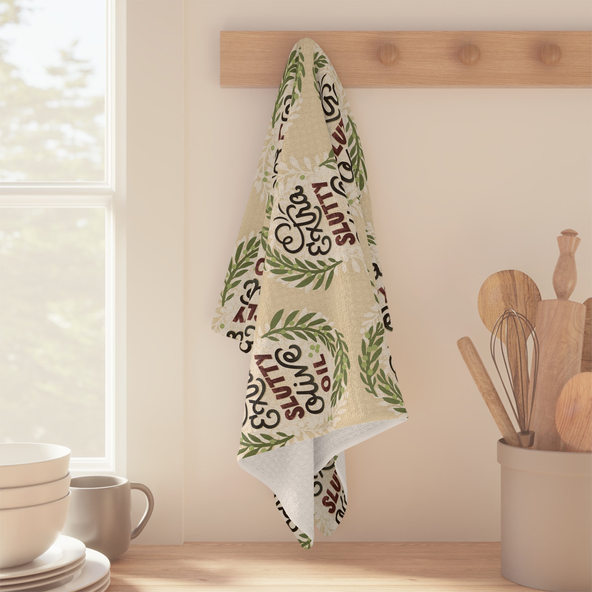 Slutty Olive Oil Tea Towel