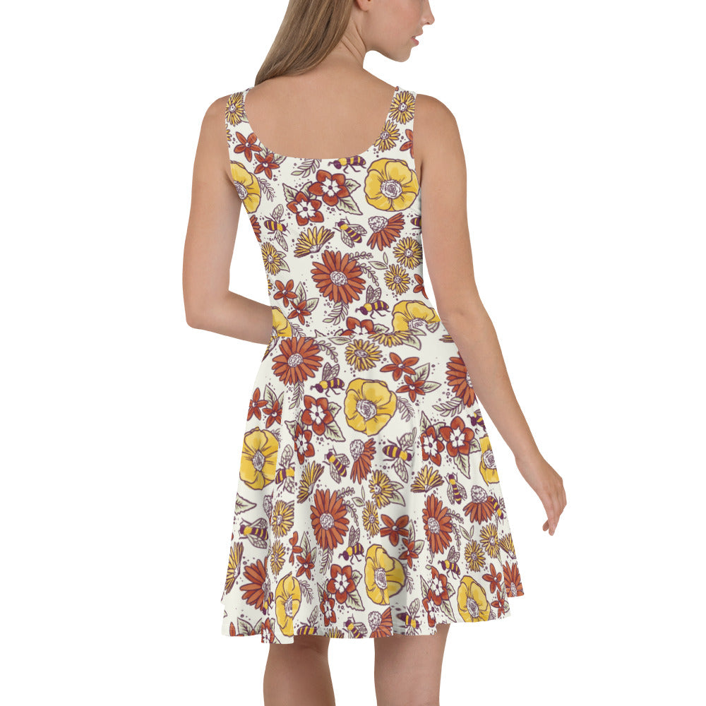 Buzzy Floral Skater Dress