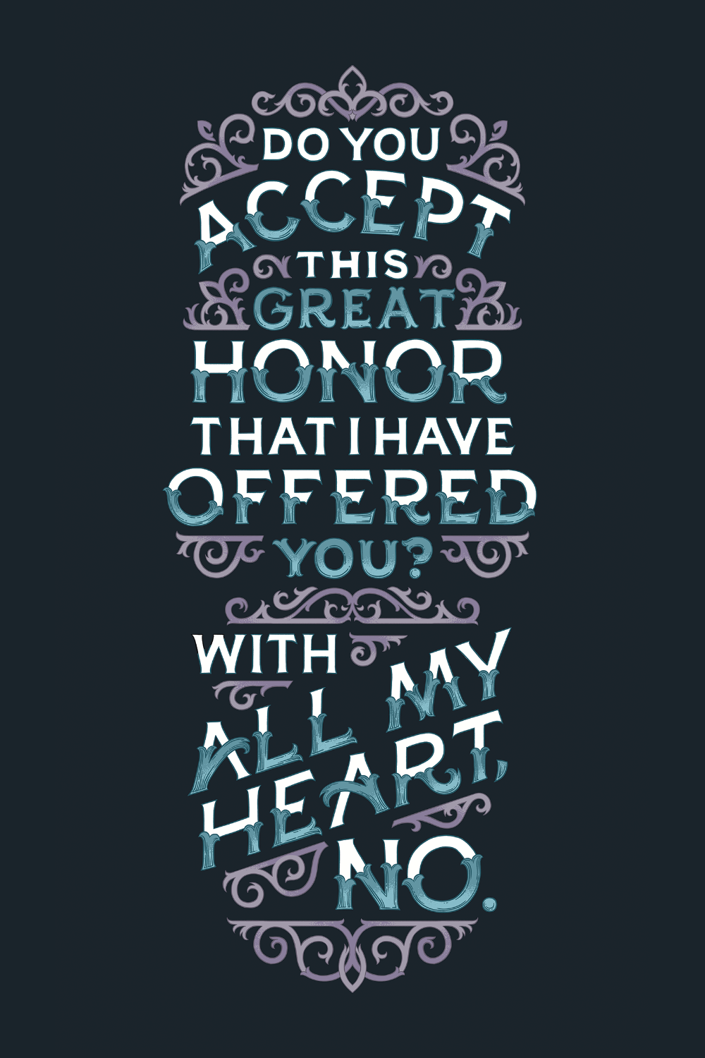With All My Heart No Gladiator Postcard Print