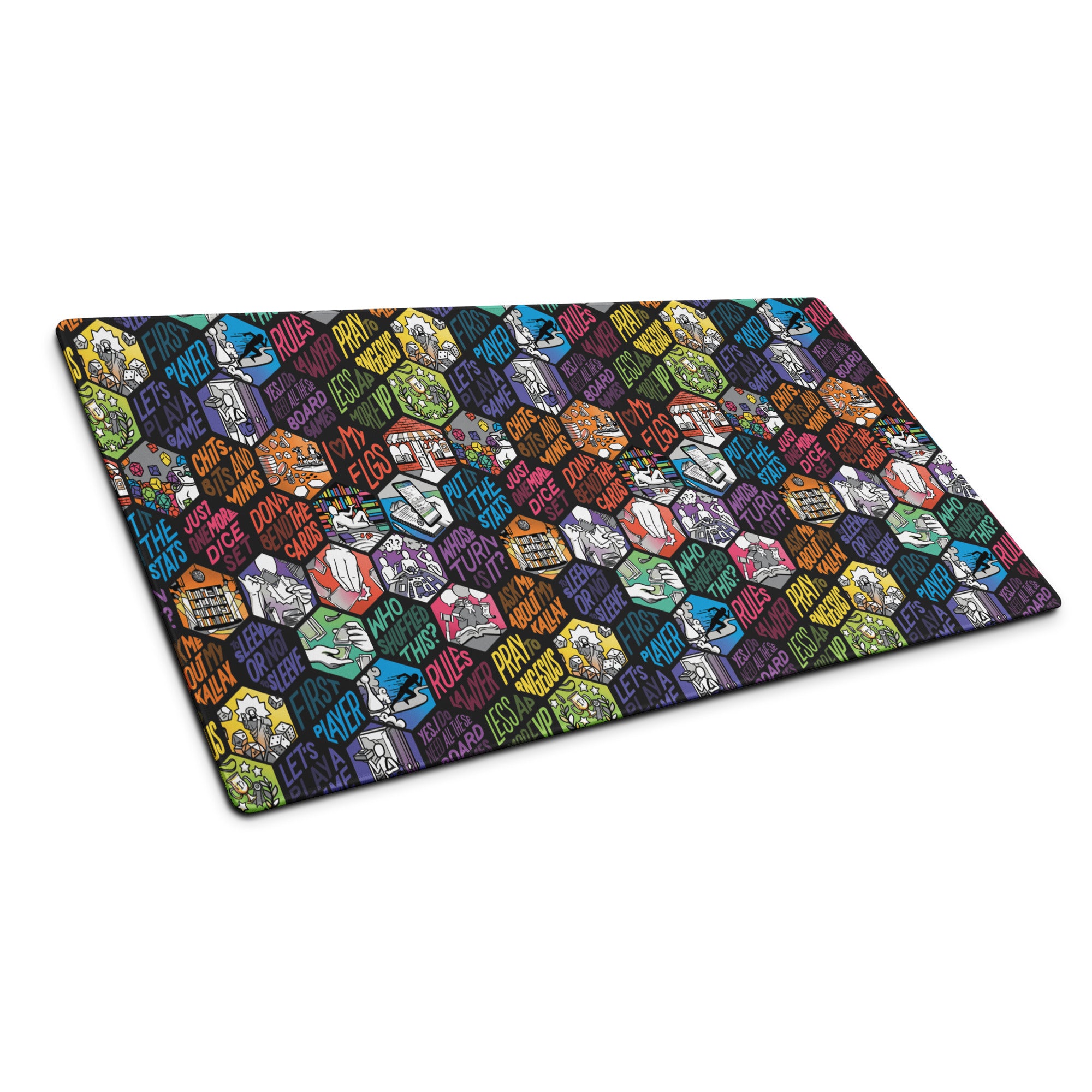 Gamer-Isms Hex Play/Desk Mat (Gamer Mousepad)