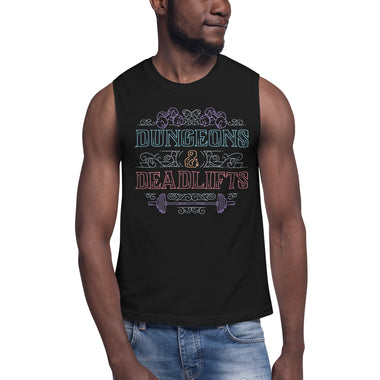 Dungeons and Deadlifts Unisex Muscle Shirt