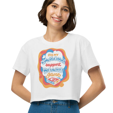 Emotional Support Board Game Women’s Crop Top