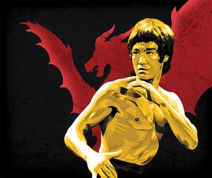 Bruce Lee and the Dragon Unisex Triblend T-Shirt