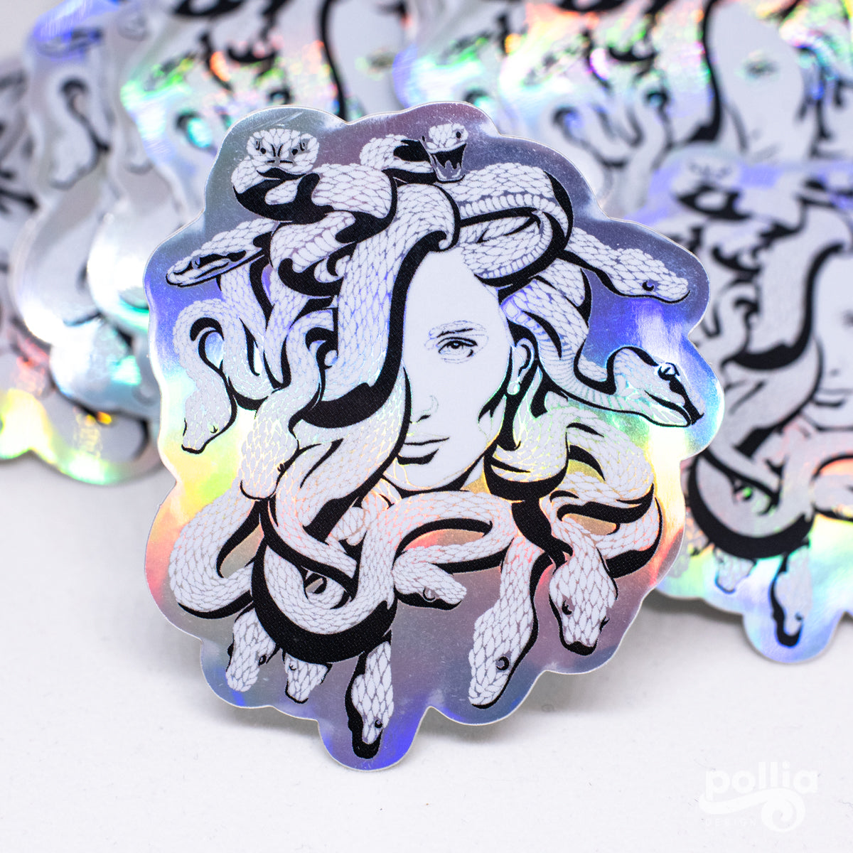 Medusa Holographic Sticker