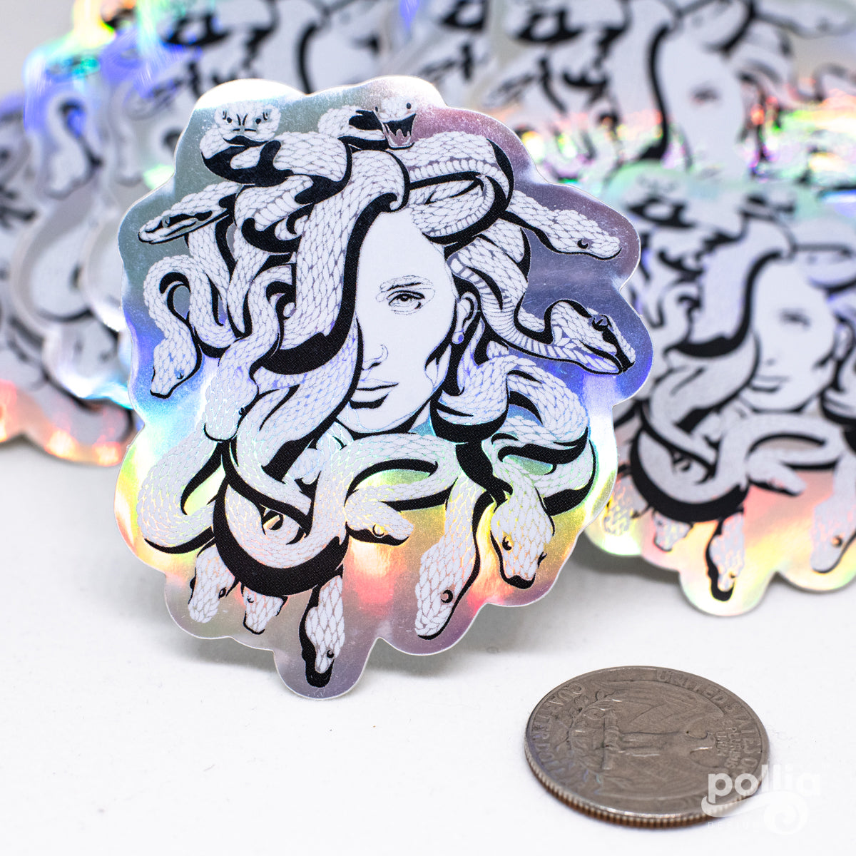 Medusa Holographic Sticker