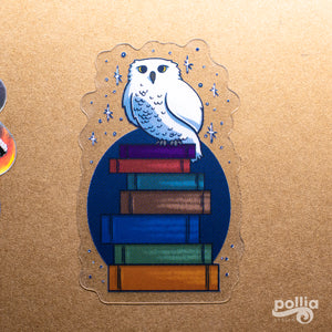 A Bookish Owl Sticker