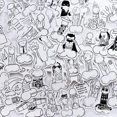 Complete Doodle Dicks Sticker Set
