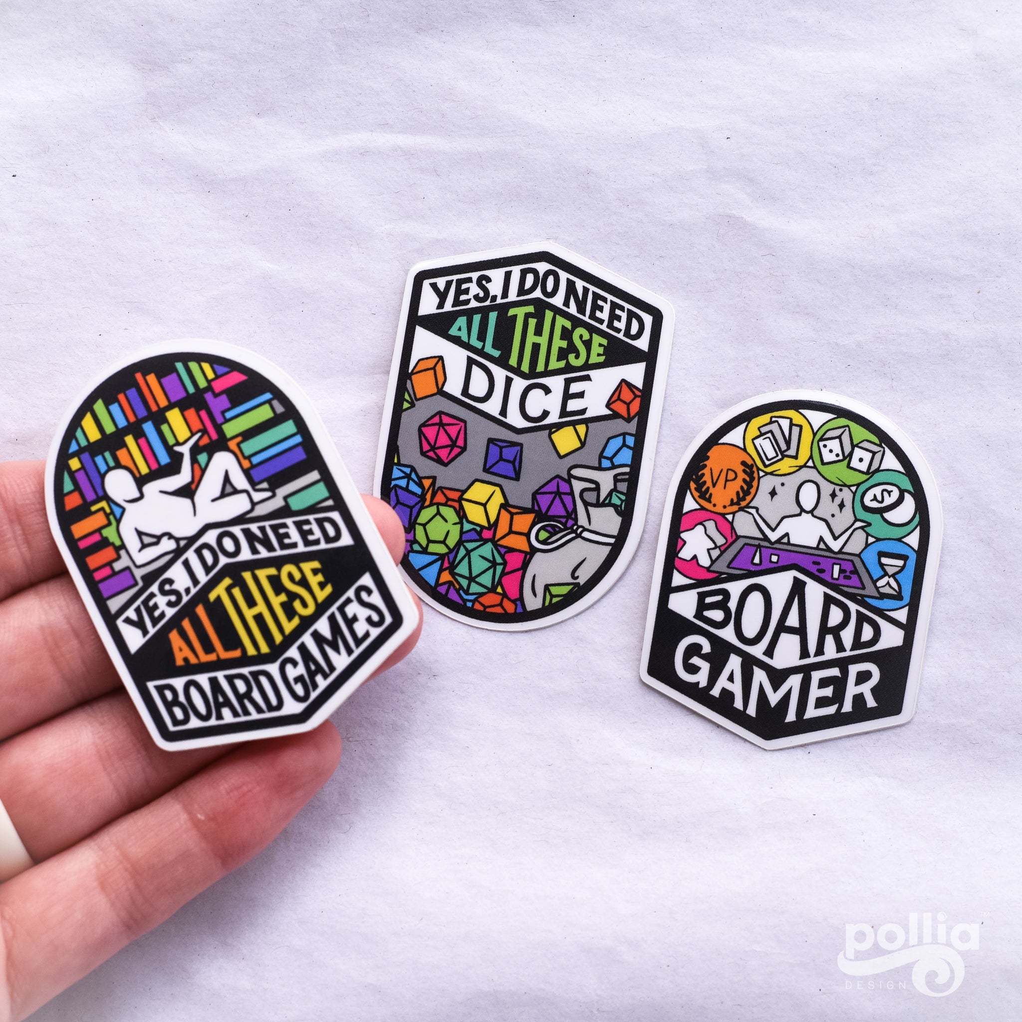 Board Gamer-Isms Stickers