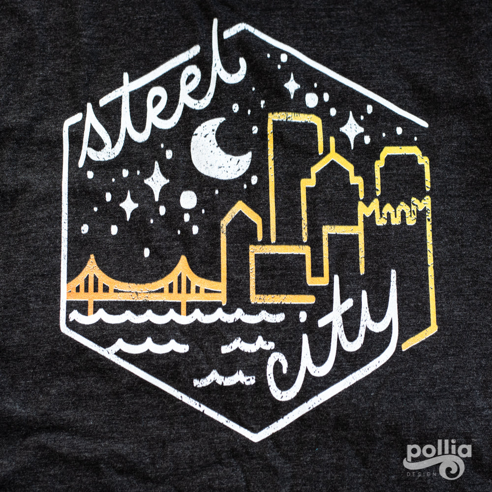 Steel City Starry Skyline Women's Racerback Tank