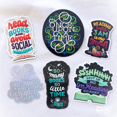 Bookworm Sticker Set