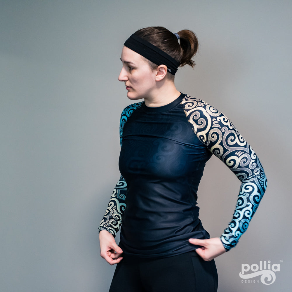 Ocean Spray Swirl Women's Rash Guard