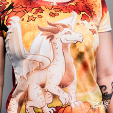 Load image into Gallery viewer, Autumn Dragon Women&#39;s Athletic T-shirt