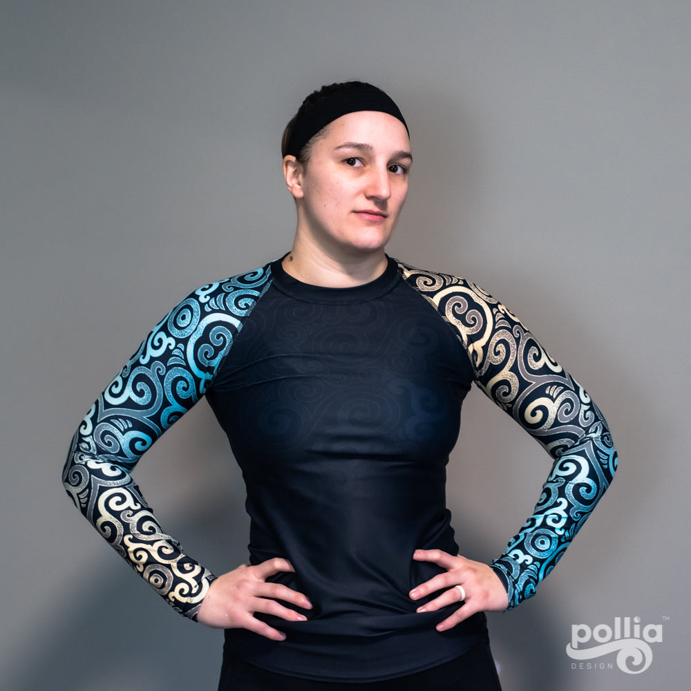 Ocean Spray Swirl Women's Rash Guard