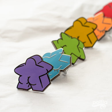 Meeple Butt Enamel Pins