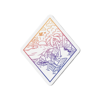 Camp Paradise Kiss-Cut Magnet