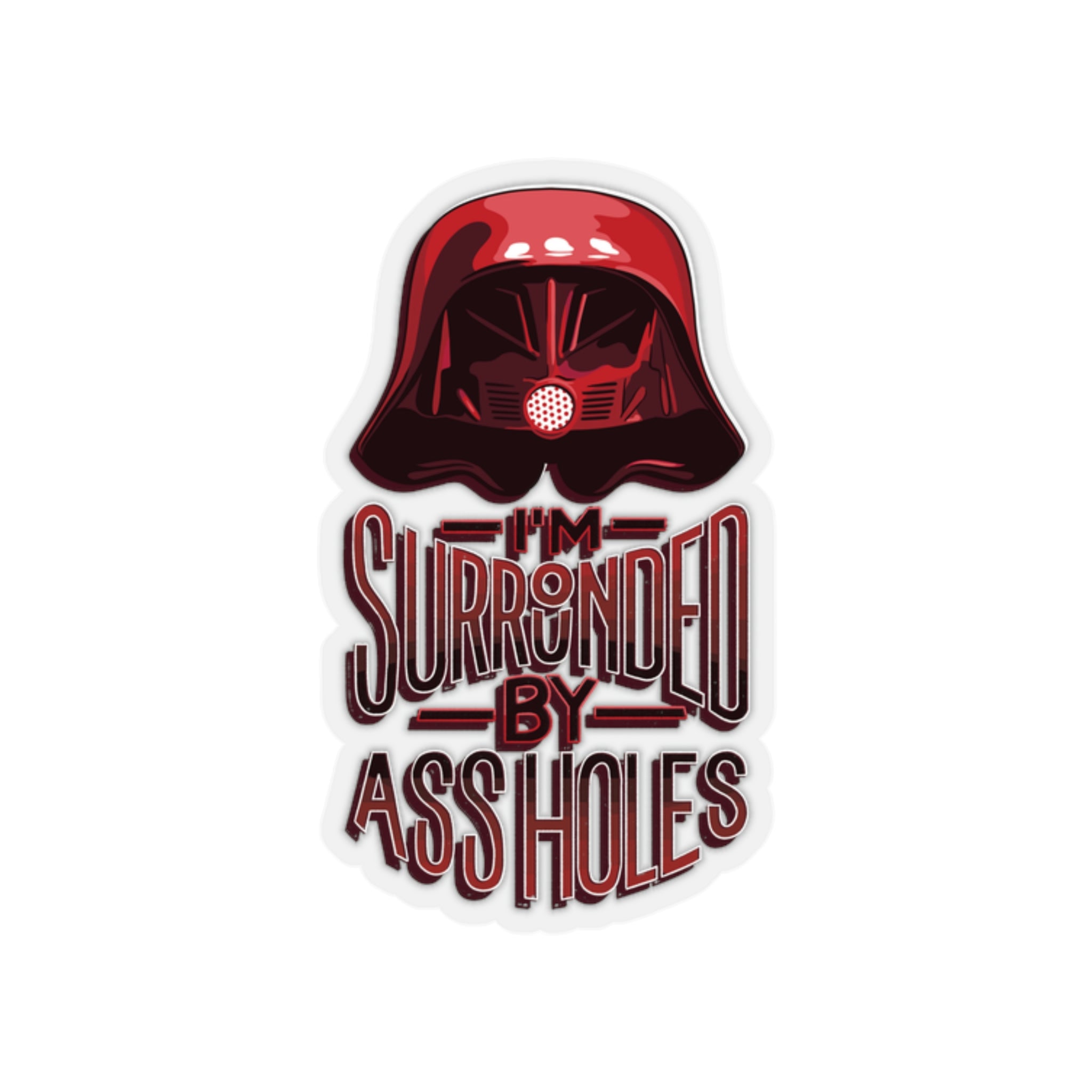 Surrounded by Assholes Stickers