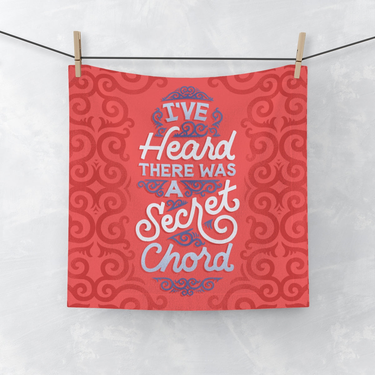 Secret Chord Face Towel