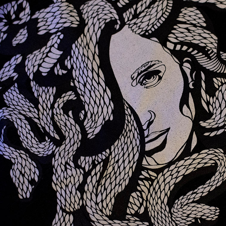 Medusa Greek Mythology Scales Unisex Tri-Blend T-Shirt