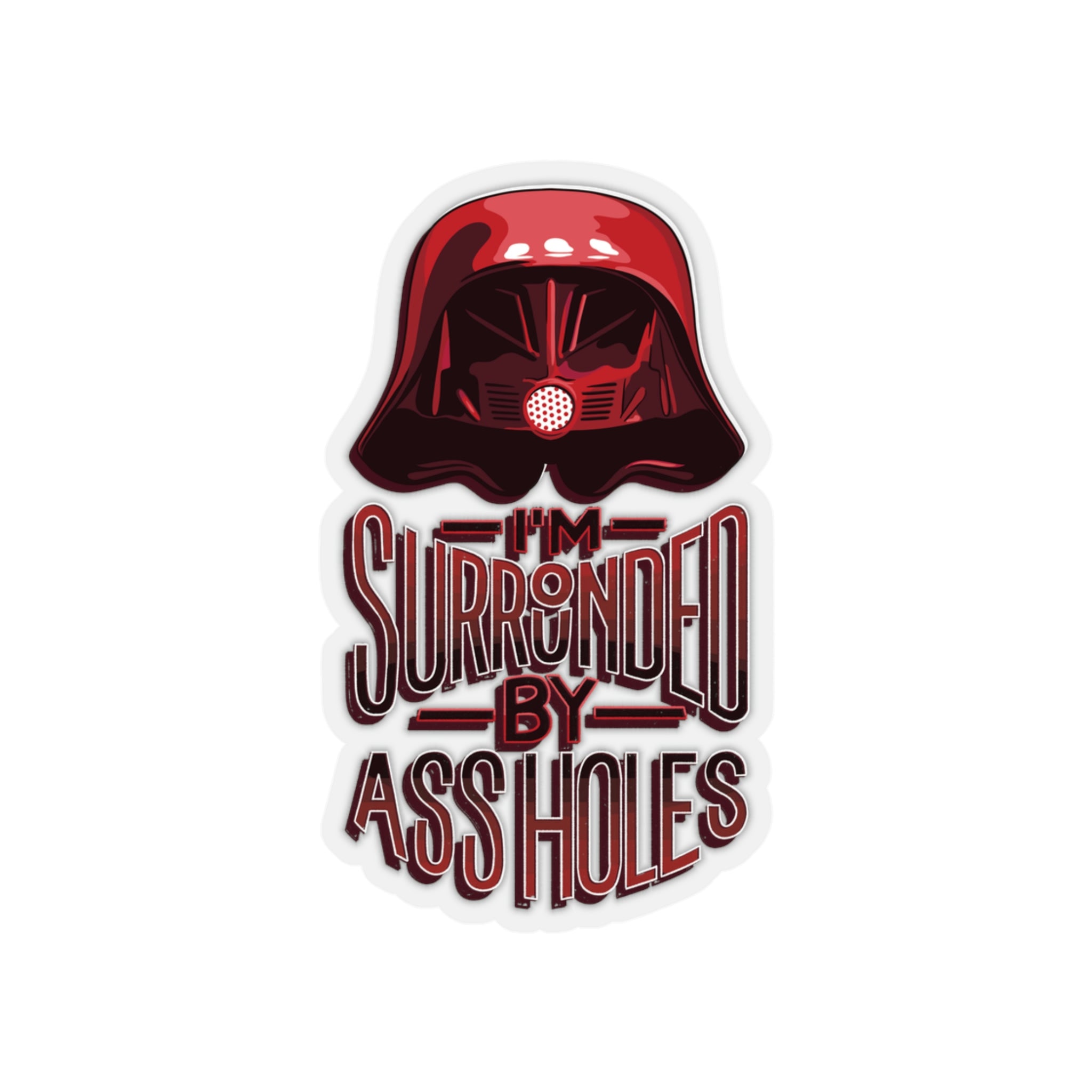 Surrounded by Assholes Stickers