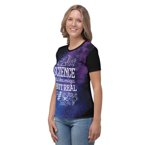 Science is Like Magic Women's AOP T-shirt