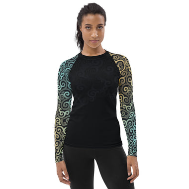 Ocean Spray Swirl Women's Rash Guard