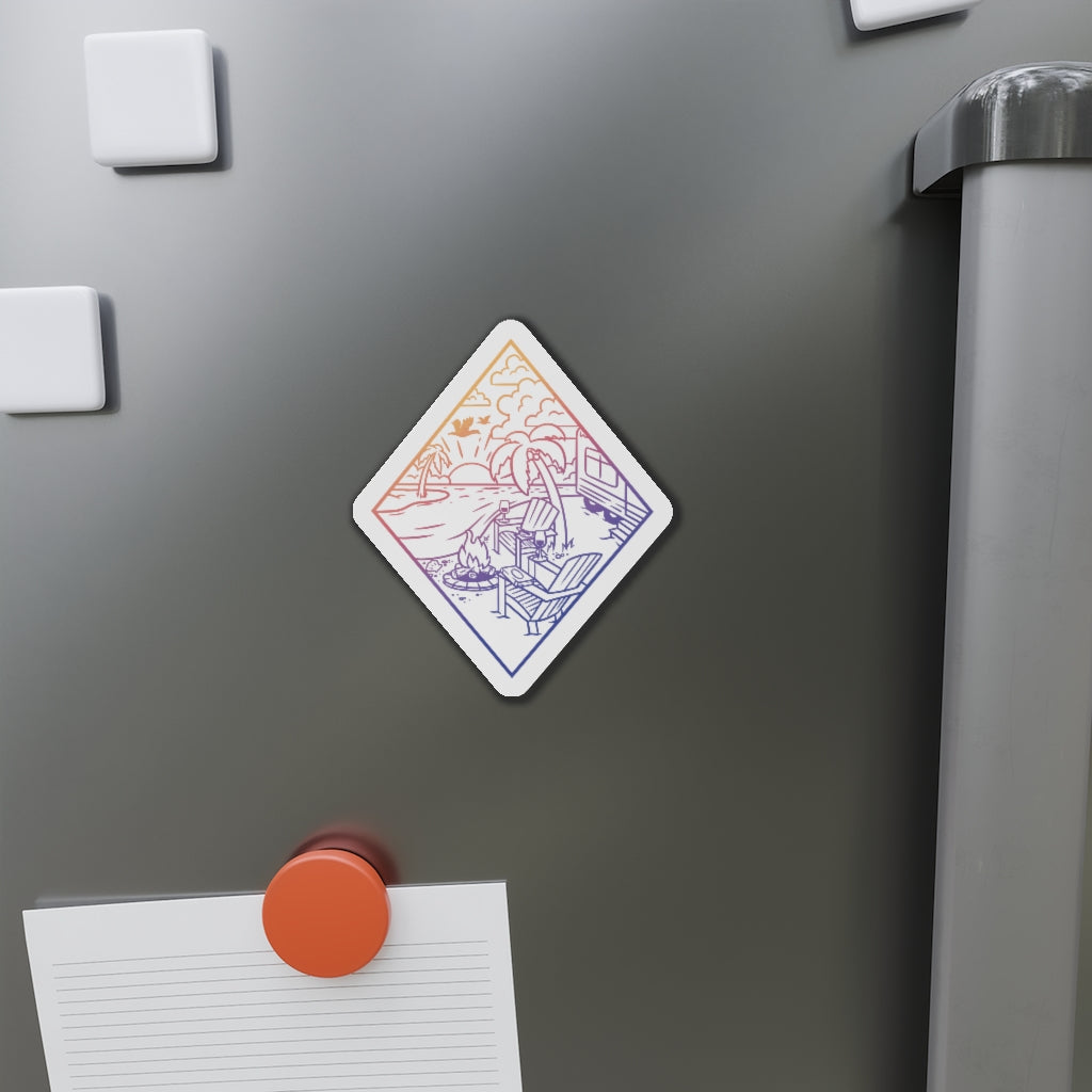 Camp Paradise Kiss-Cut Magnet