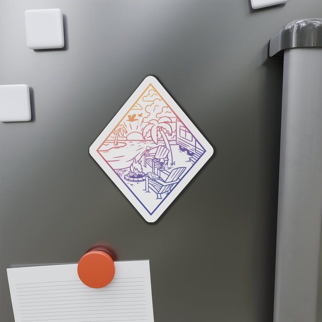 Camp Paradise Kiss-Cut Magnet