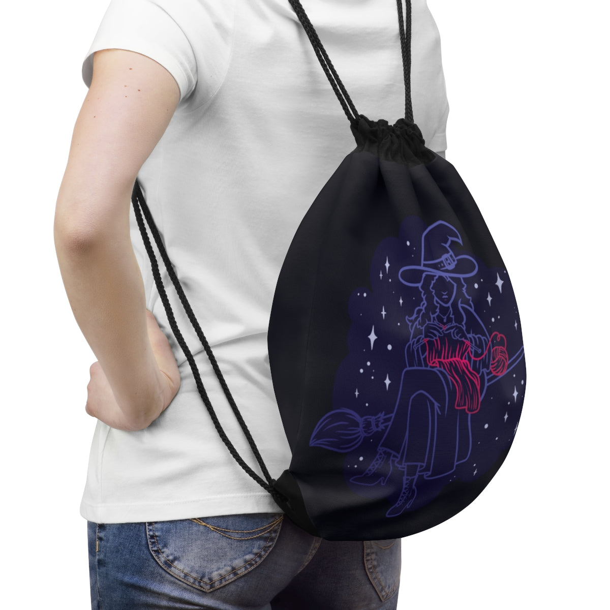 Stitchy Witch Drawstring Bag