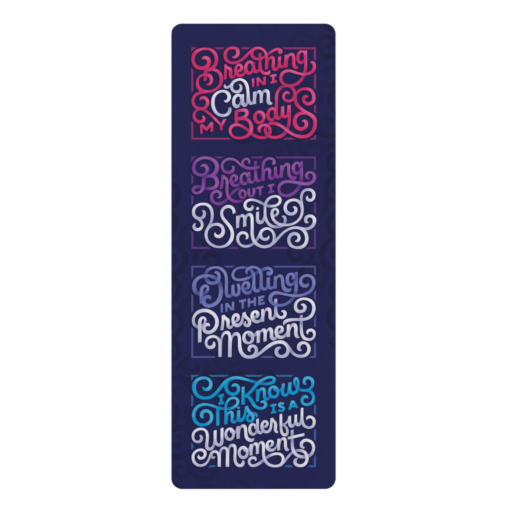 Present Moment Microfiber Rubber Yoga Mat