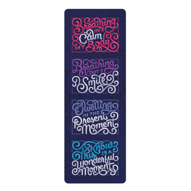 Present Moment Microfiber Rubber Yoga Mat
