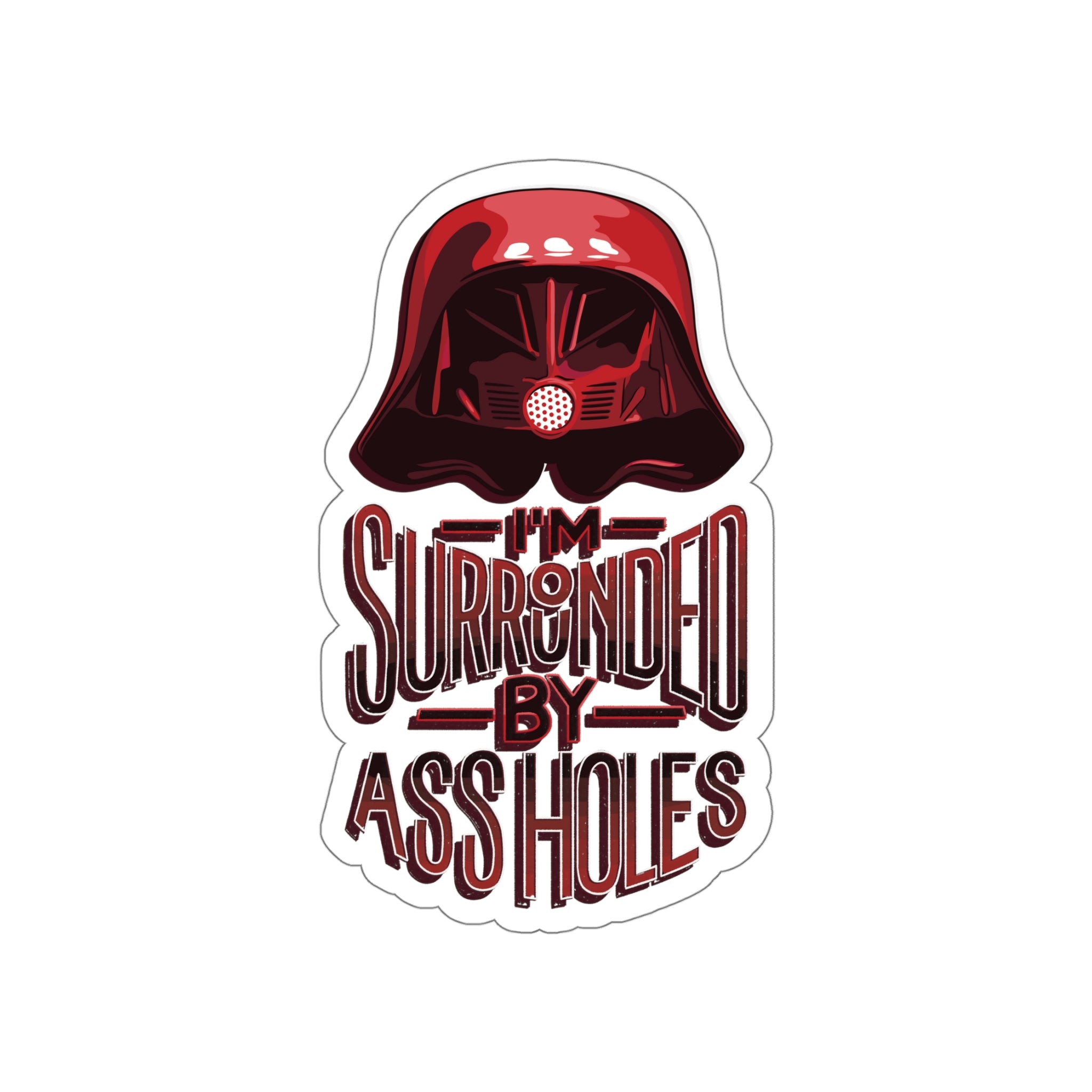 Surrounded by Assholes Stickers