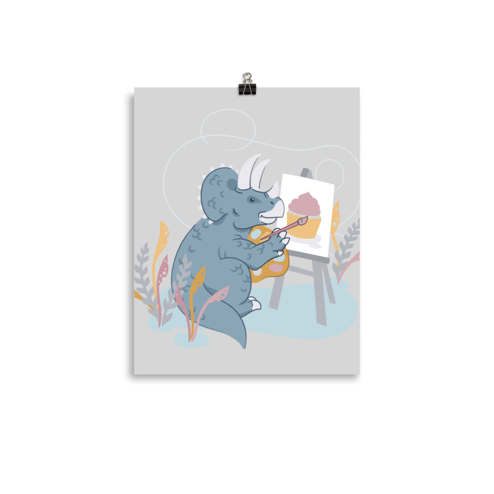 Sweet Painting Dino Poster