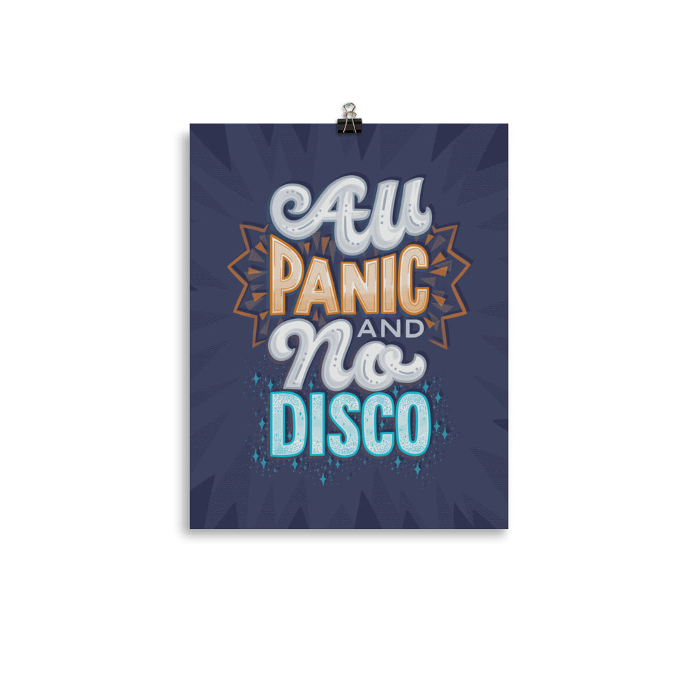 All Panic No Disco Poster