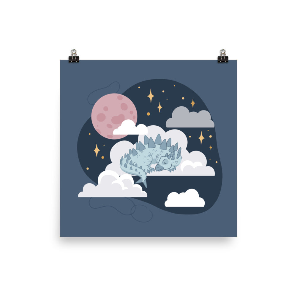 Sweet Dreamy Dino Poster