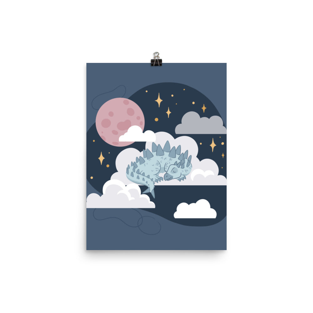 Sweet Dreamy Dino Poster
