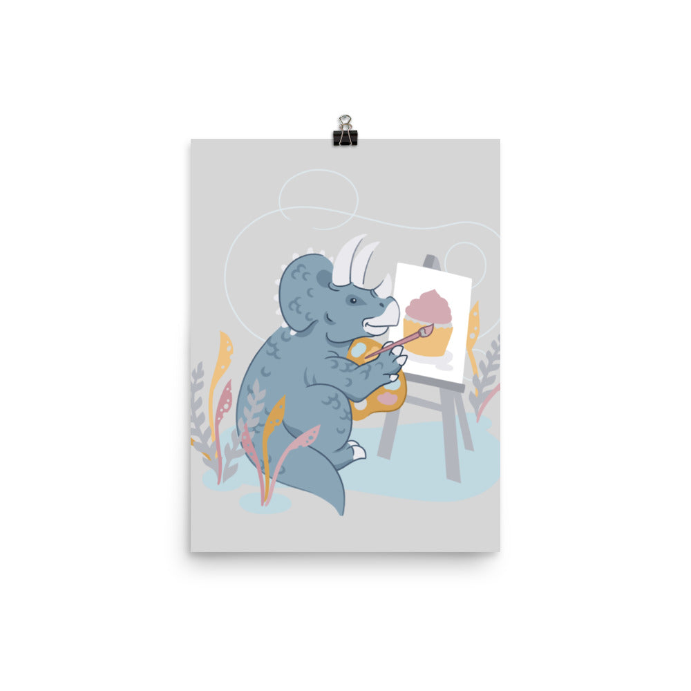 Sweet Painting Dino Poster