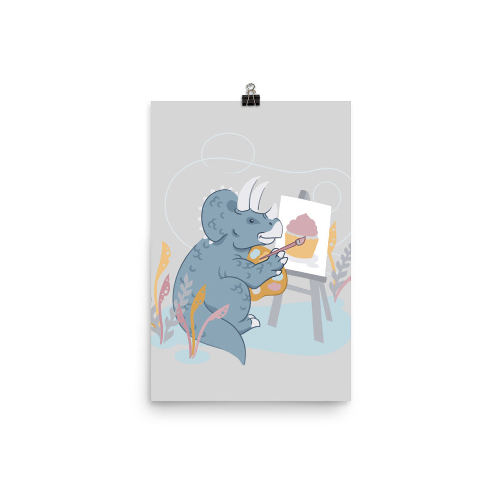 Sweet Painting Dino Poster