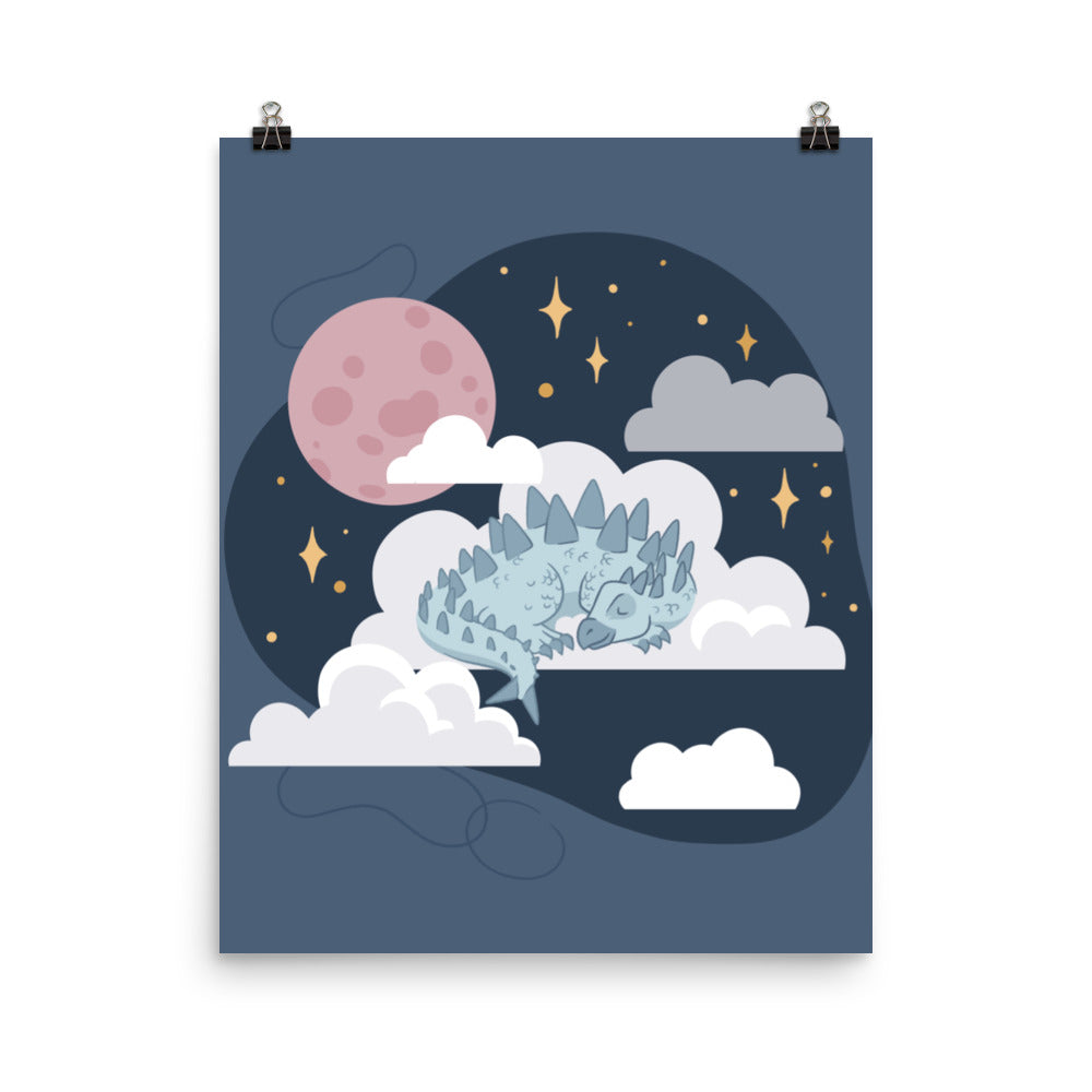 Sweet Dreamy Dino Poster