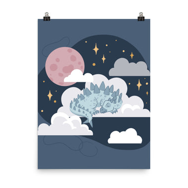 Sweet Dreamy Dino Poster