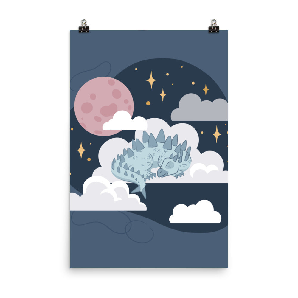 Sweet Dreamy Dino Poster