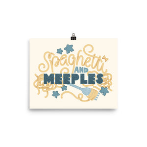 Spaghetti and Meeples Poster